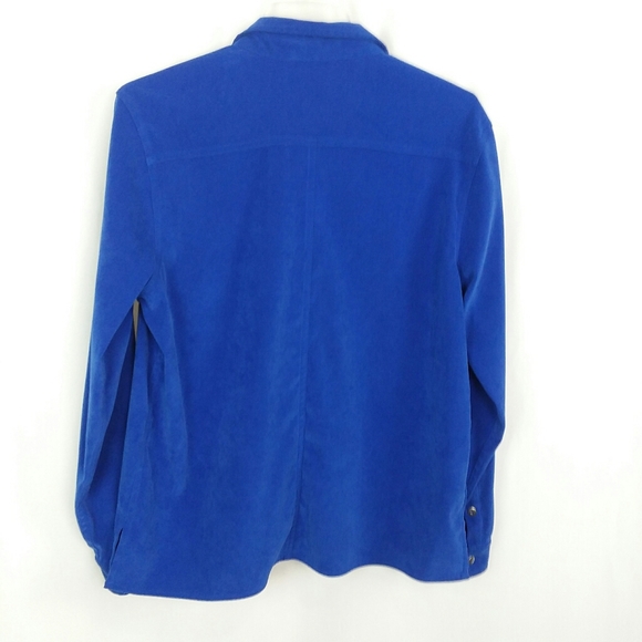 5 For $20.00 Sag Harbor Button Down Blouse, Blue, Size 14 - Picture 2 of 11